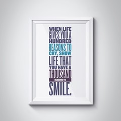 inspiration quote on paper