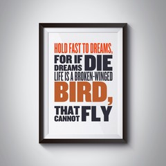 inspiration quote on paper