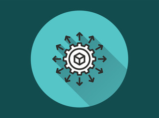 Blockchain - vector icon for graphic and web design.