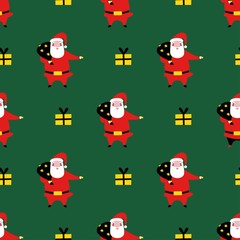 Santa Claus seamless pattern