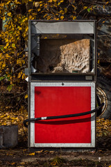 アンティークガソリン給油機　Old Gas Station Refueling Machine