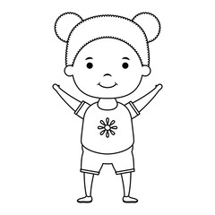 cute little girl comic character