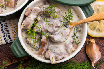 turkish traditional tripe soup; iskembe corbasi and offal soup