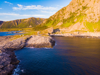 Fototapeta na wymiar Seascape on Andoya island Norway
