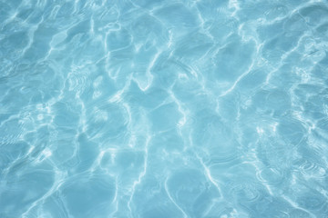 Naklejka na ściany i meble Blue pool water texture