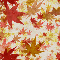 Autumn leaves seamless background