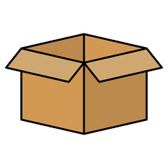 carton box packing isolated icon