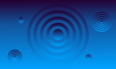 blue background with a black wave circle gradation as a sweetener. suitable for background
