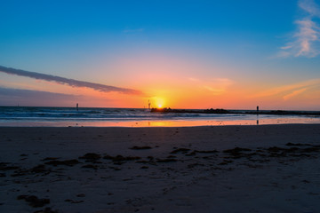 Obraz premium sunset at the sea