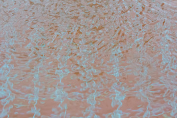 Blur of water reflection in the pool