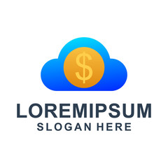 Cloud Coin Money Logo Design