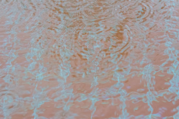 Blur of water reflection in the pool