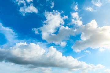 Beautiful sky and white clouds in daylight