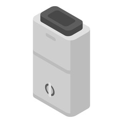 Heavy boiler icon. Isometric of heavy boiler vector icon for web design isolated on white background