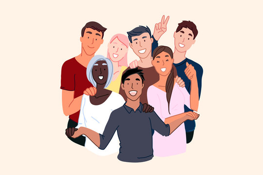 Friendship of nationalities, cosmopolite society, international community concept