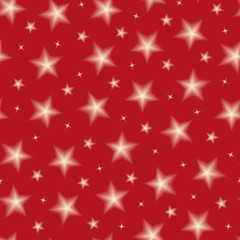 Stars on red background seamless pattern