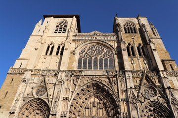 Cathédrale Saint Maurice dans la Ville de Vienne - Département Isère - France - Cathédrale...