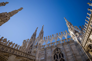 The roof of the Milan Cathedral - Duomo di Milano