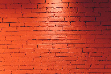 Fototapeta na wymiar brick wall with light for abstract background.