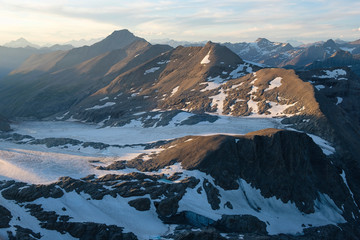 The panorama from the top of Rocciamelone (3538m) in the Italian Alps is breathtaking