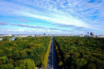 berlin panorama with tiergarten