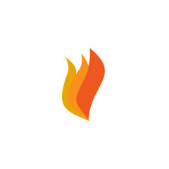 Fire illustration logo design template