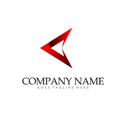 arrow vector logo symbol. Vector illustration. 