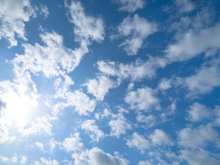 東京の青空と雲