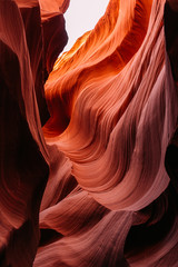 Beeindruckende Sandstein Formationen im Lower Antelope Canyon in Page/arizona USA