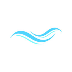 Water wave icon vector illustration design logo