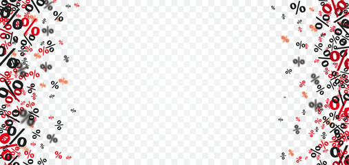 Black Red Percents Transparent Header Centre