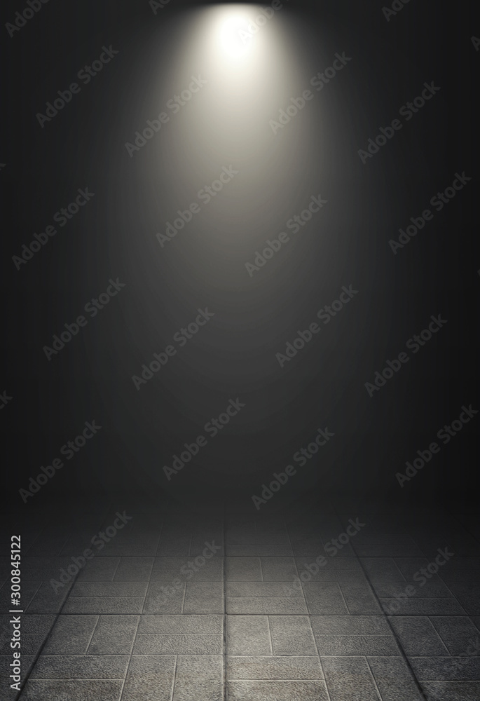Poster empty background scene. dark street reflection on wet asphalt. rays of neon light in the dark, neon 