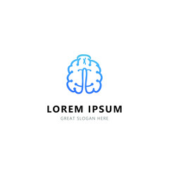 Specialist Brain Logo Template. vector illustration