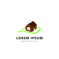 Green Apartment Logo Icon Template