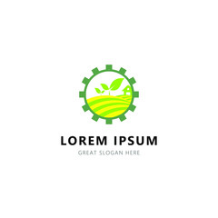 agribusiness Agriculture Logo Template Design. Icon, Sign or Symbol. flat design