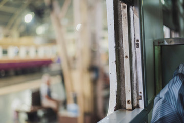 classic train window
