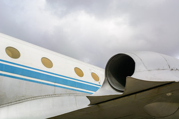 Air intake aircraft. Travel far. Takeoff and landing.