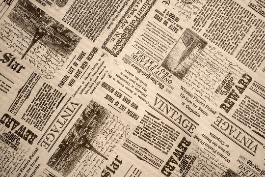 Newspaper Paper Grunge Vintage Old Aged Texture Background Stock  Illustration  Download Image Now  iStock