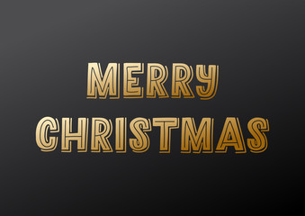 Merry Christmas hand drawn lettering