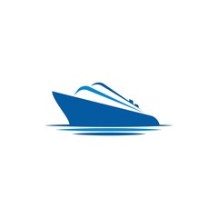 cruise ship Logo Template vector icon design 