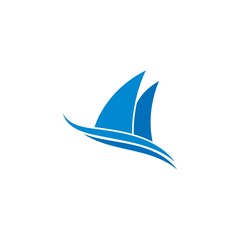 cruise ship Logo Template vector icon design 
