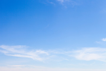 View of a beautiful morning sky. Panoramic shot.