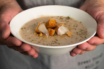 soup in a bowl
