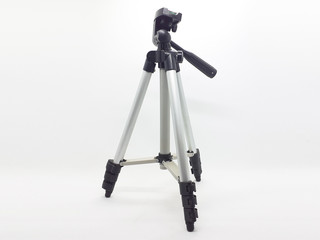 Silver Aluminium Stainless Steel Photography Video Professional Short Adjustable Height Tripod in...