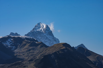 Fototapeta premium Mountain peak in swiss alps