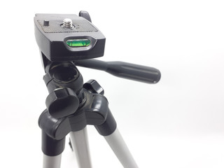 Silver Aluminium Stainless Steel Photography Video Professional Short Adjustable Height Tripod in...