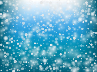 Falling Snow Confetti Winter Vector Background. 