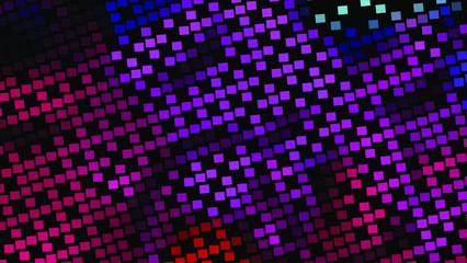 Geometric design. Halftone geometric design with a set of colorful abstract rhombuses. Multicolor, rainbow vector layout with lines, rectangles. Decorative design in an abstract style with rectangles.