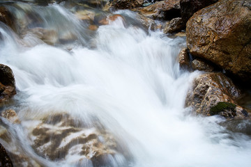 flowing waterfall aqua motion scenic