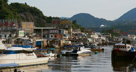 Fototapeta na wymiar Hong Kong fishing village